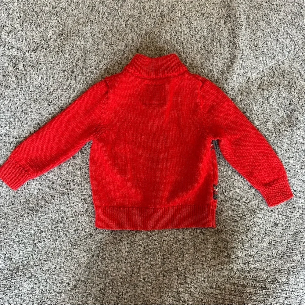 🌟3/$20🌟 Oshkosh red and gray fair isle sweater